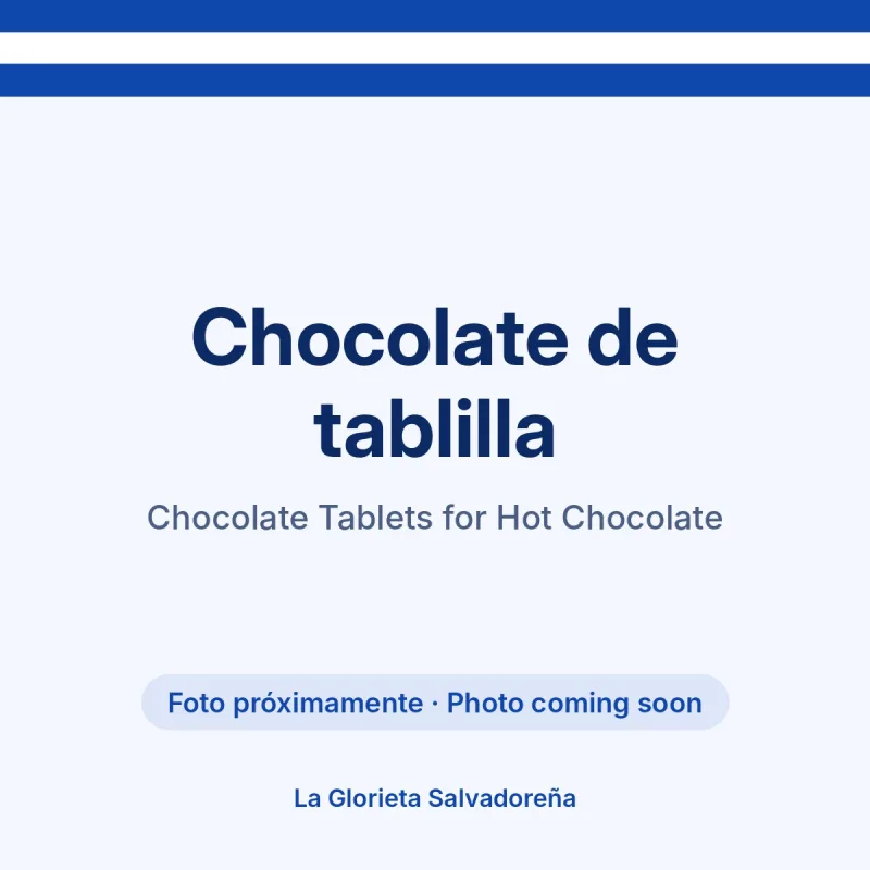 Chocolate Tablets for Hot Chocolate