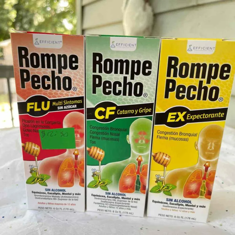 Jarabes Rompe Pecho para la tos